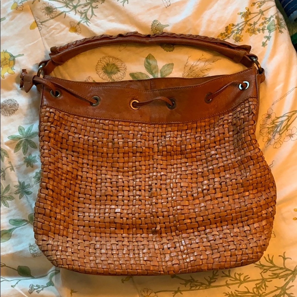Women’s Woven Leather Purse